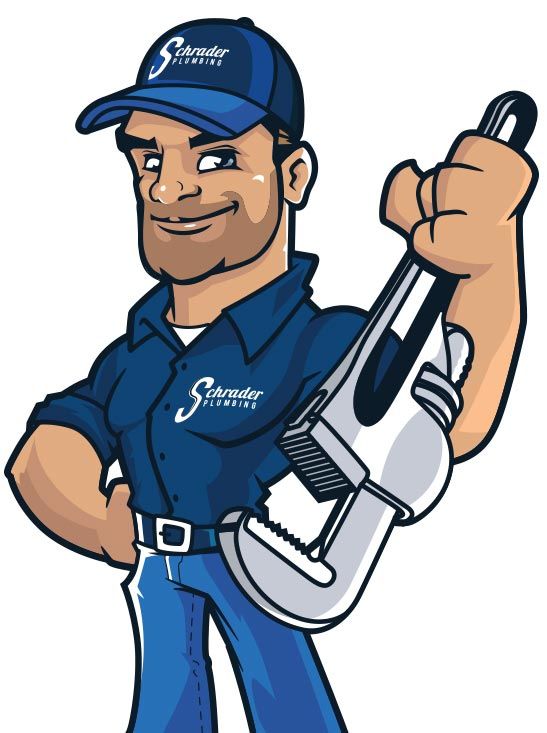 Schrader Plumbing Mascot
